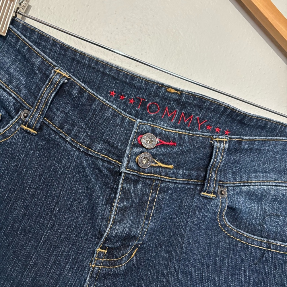 Vintage Y2K Mid-Rise Bootcut Flare Jeans Braided Faded Detail Juniors Size 9 - Picture 7 of 12